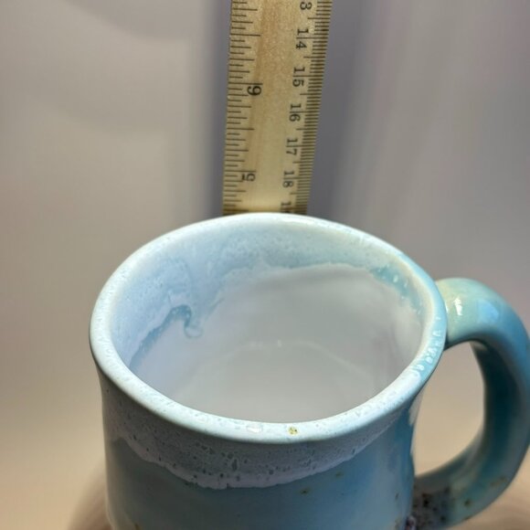 Drip Glaze Pottery Mugs Beach Theme Handmade Mugs Coastal Pottery Beach-Inspired - Picture 10 of 12